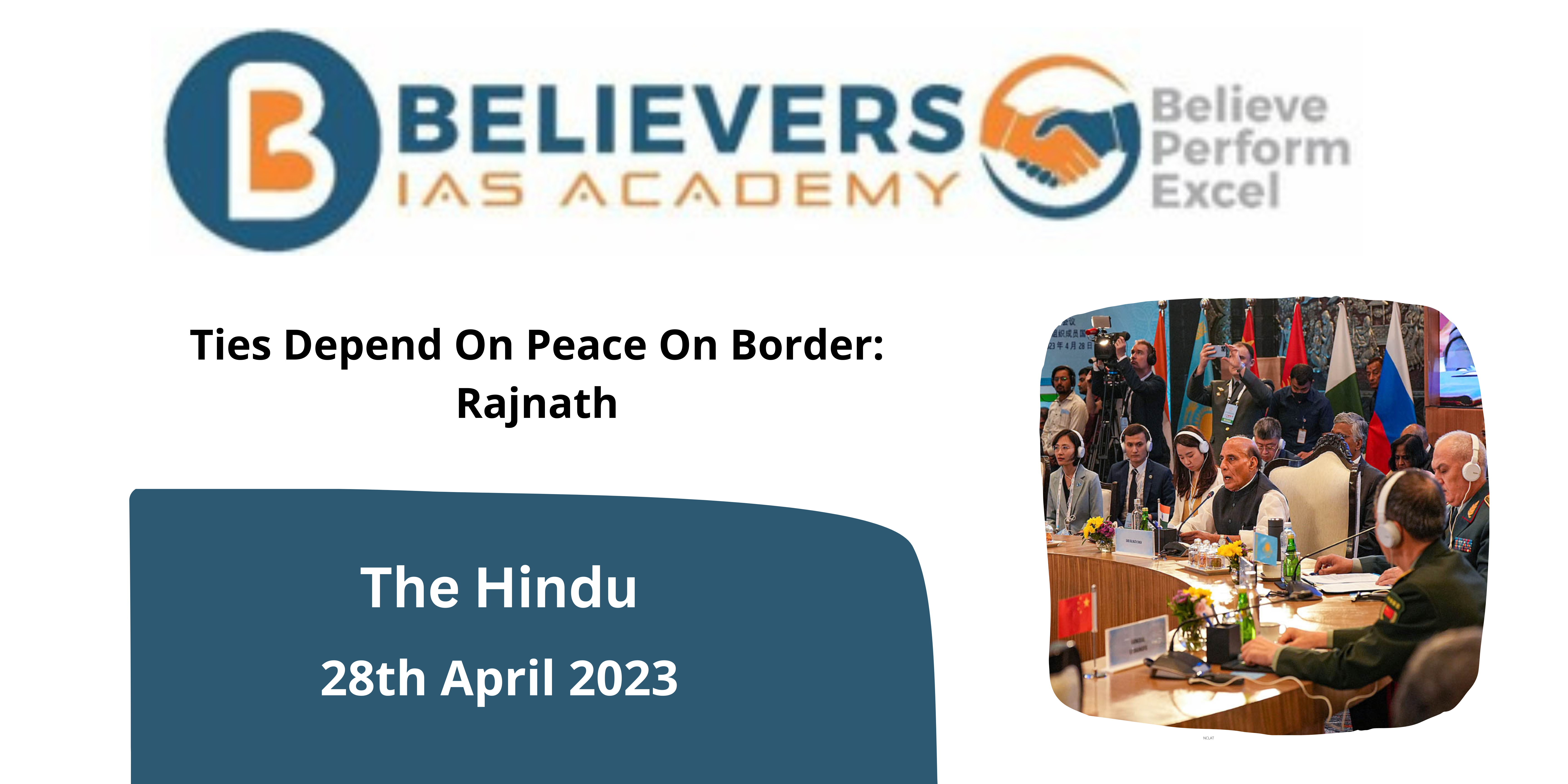 Ties Depend On Peace On Border: Rajnath