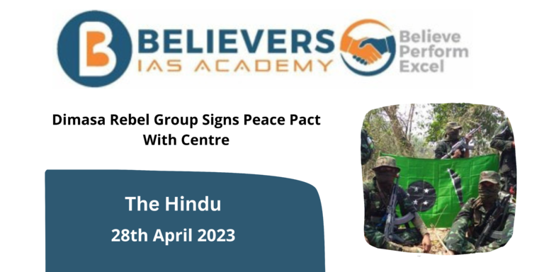 Dimasa Rebel Group Signs Peace Pact With Centre
