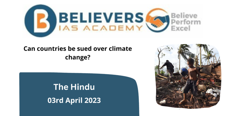 Can countries be sued over climate change?