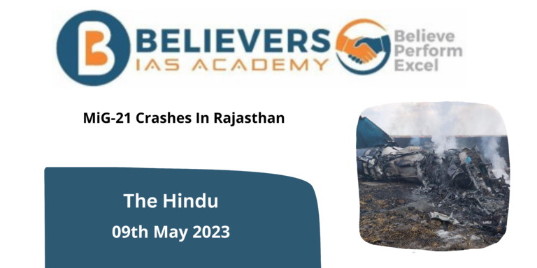 MiG-21 Crashes In Rajasthan
