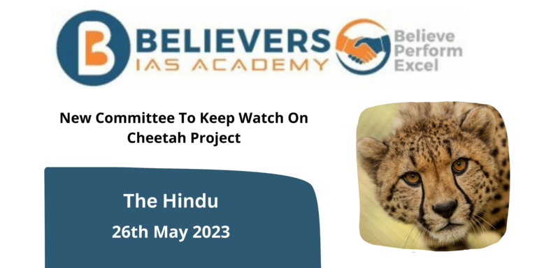 New Committee To Keep Watch On Cheetah Project