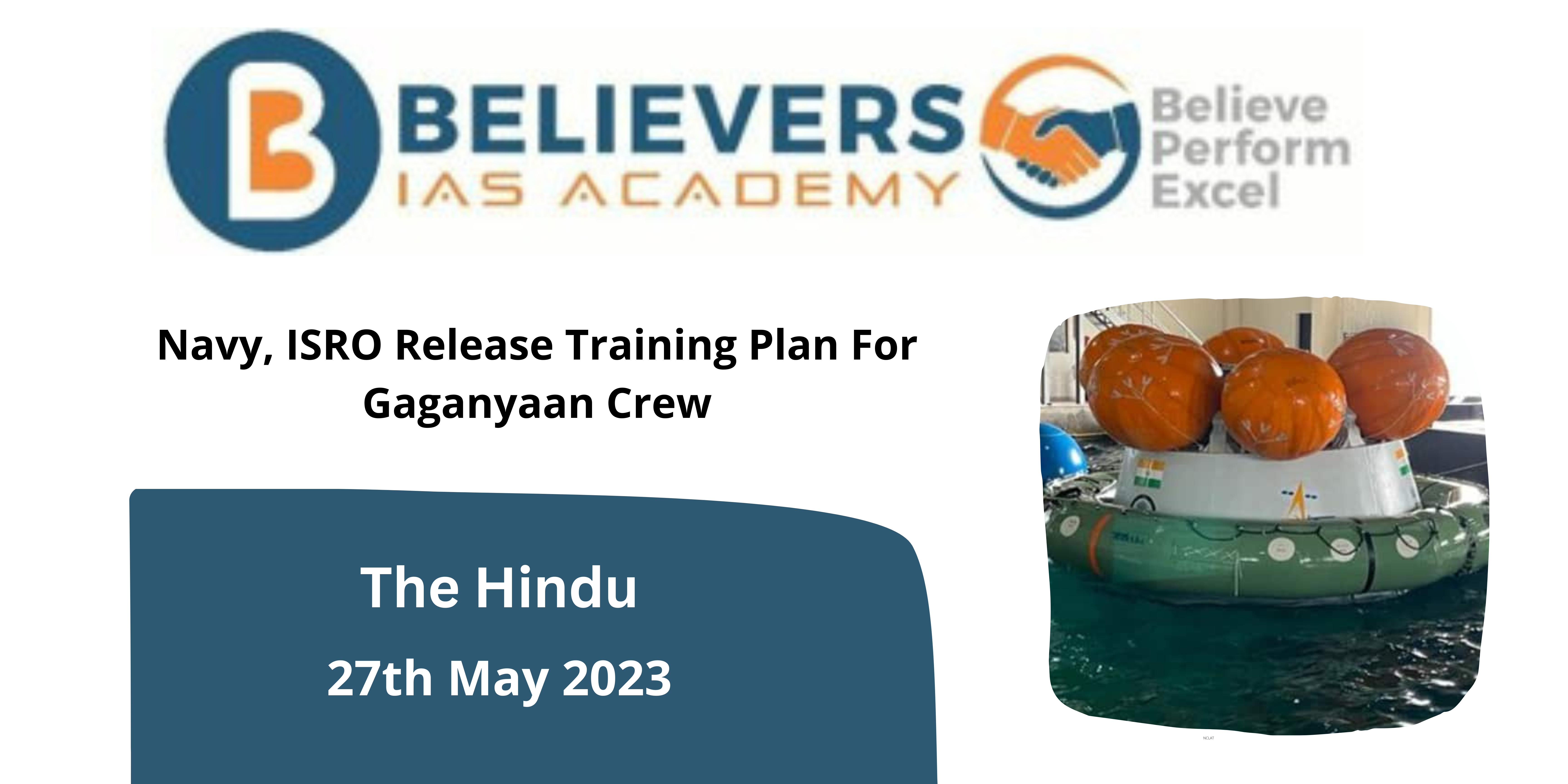 Navy, ISRO Release Training Plan For Gaganyaan Crew