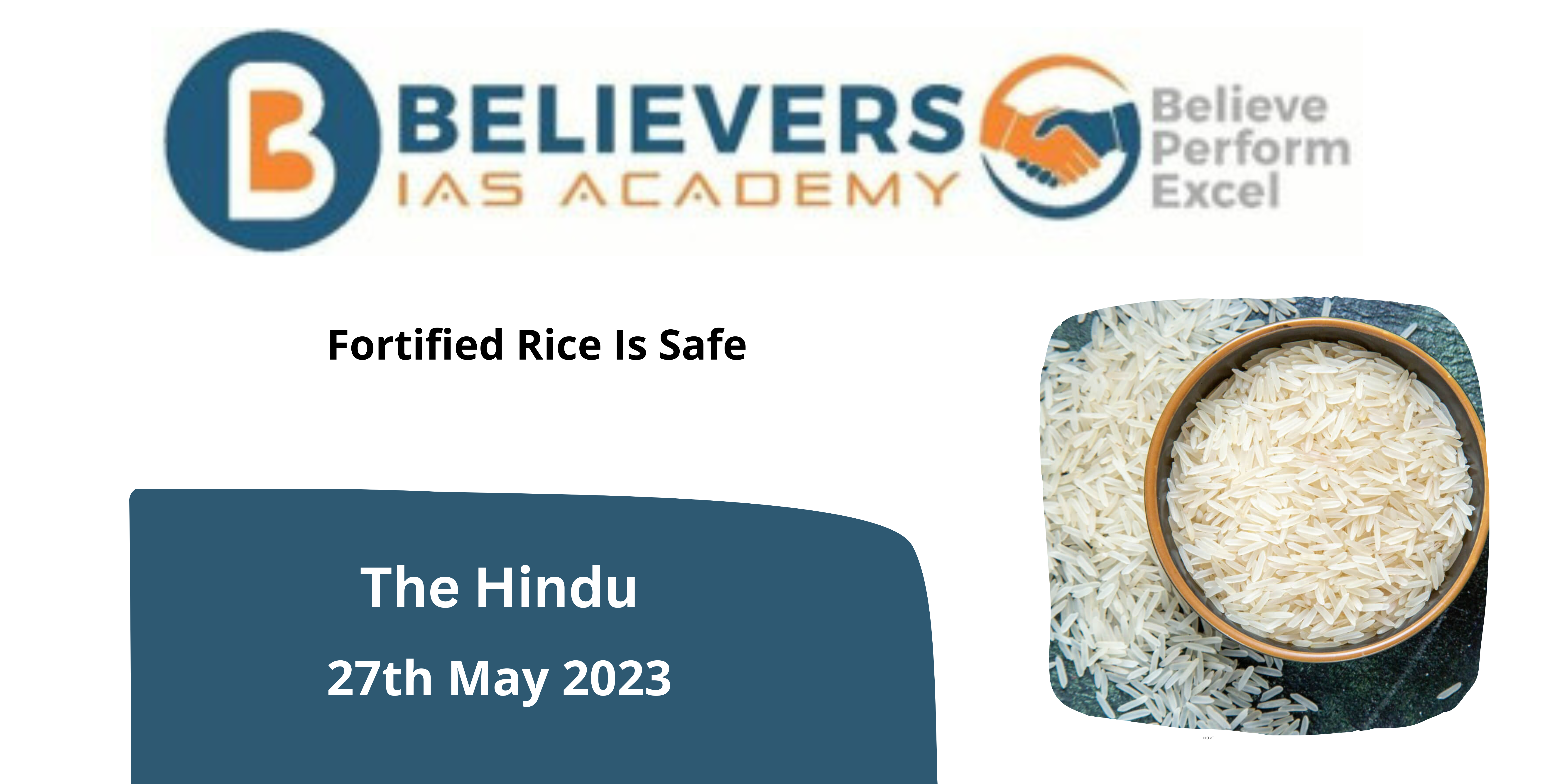 Fortified Rice Is Safe