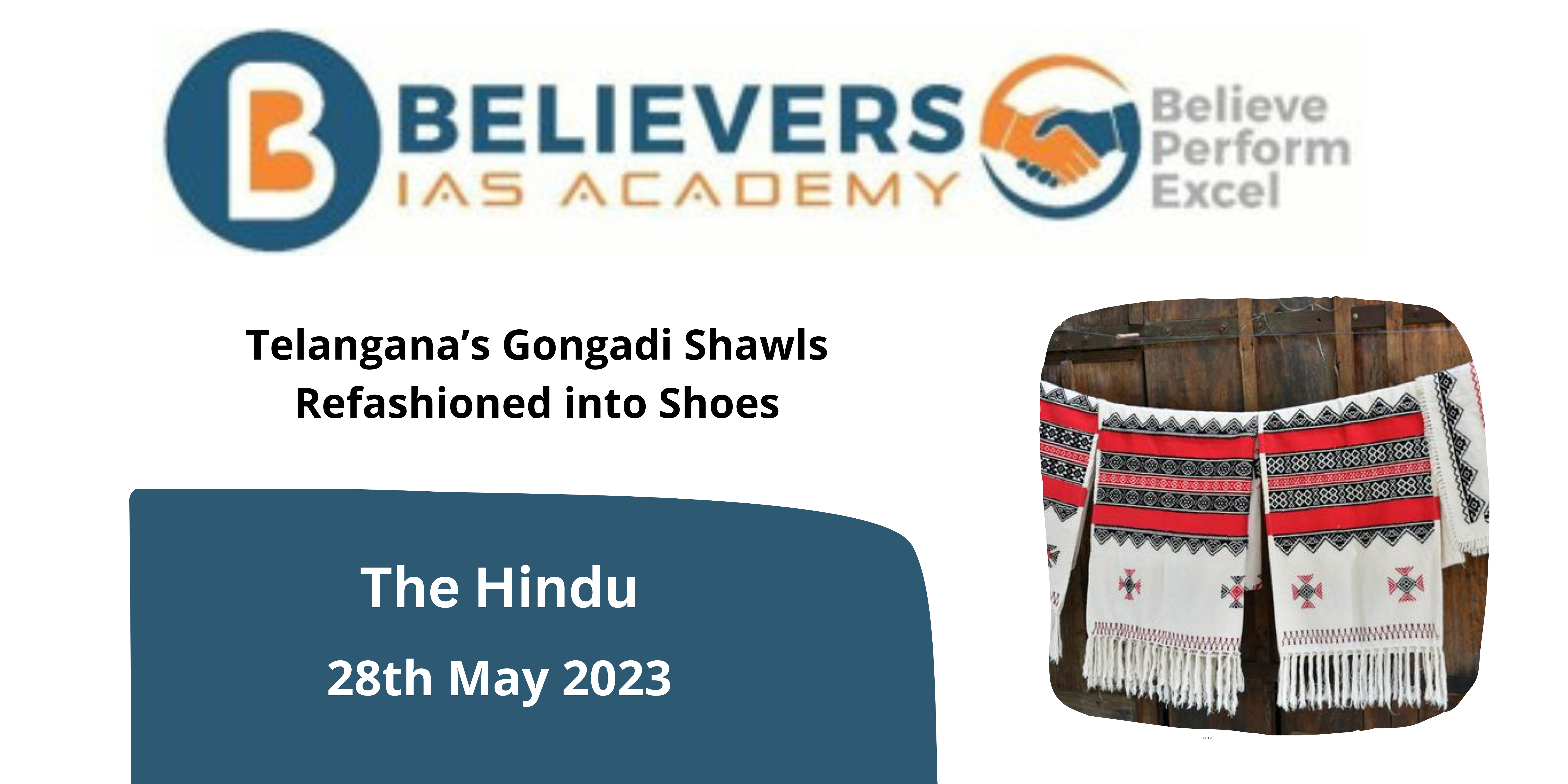 Telangana’s Gongadi Shawls Refashioned into Shoes
