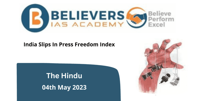 India Slips In Press Freedom Index