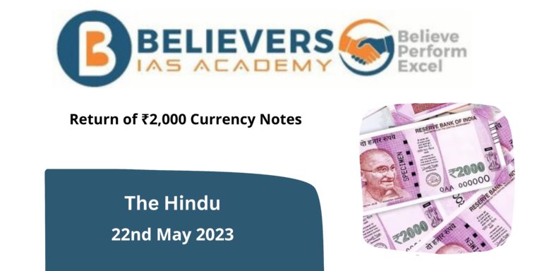 Return of ₹2,000 Currency Notes