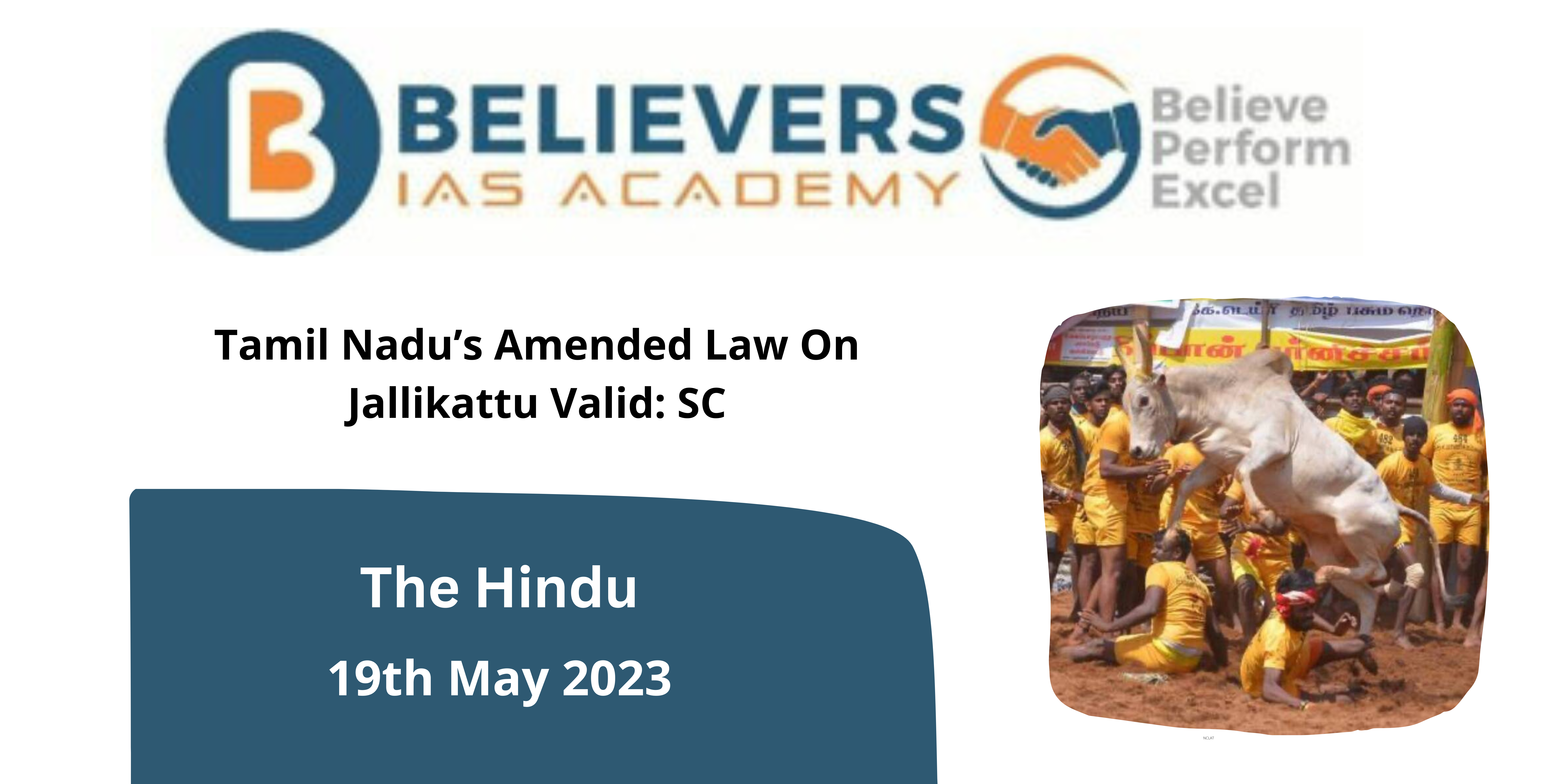 Tamil Nadu’s Amended Law On Jallikattu Valid: SC