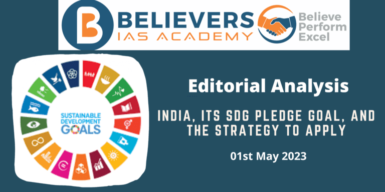 India, Its SDG Pledge Goal, And The Strategy To Apply