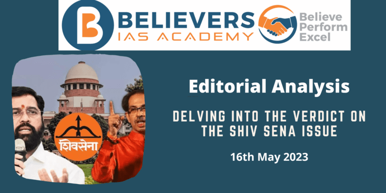 Delving Into The Verdict On The Shiv Sena Issue