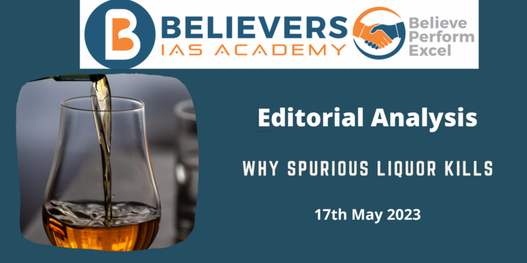 Why Spurious Liquor Kills