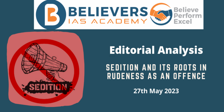 Sedition And Its Roots In Rudeness As An Offence