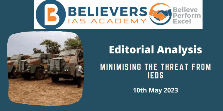 Minimising the threat from IEDs