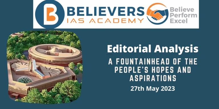 A Fountainhead Of The People’s Hopes And Aspirations