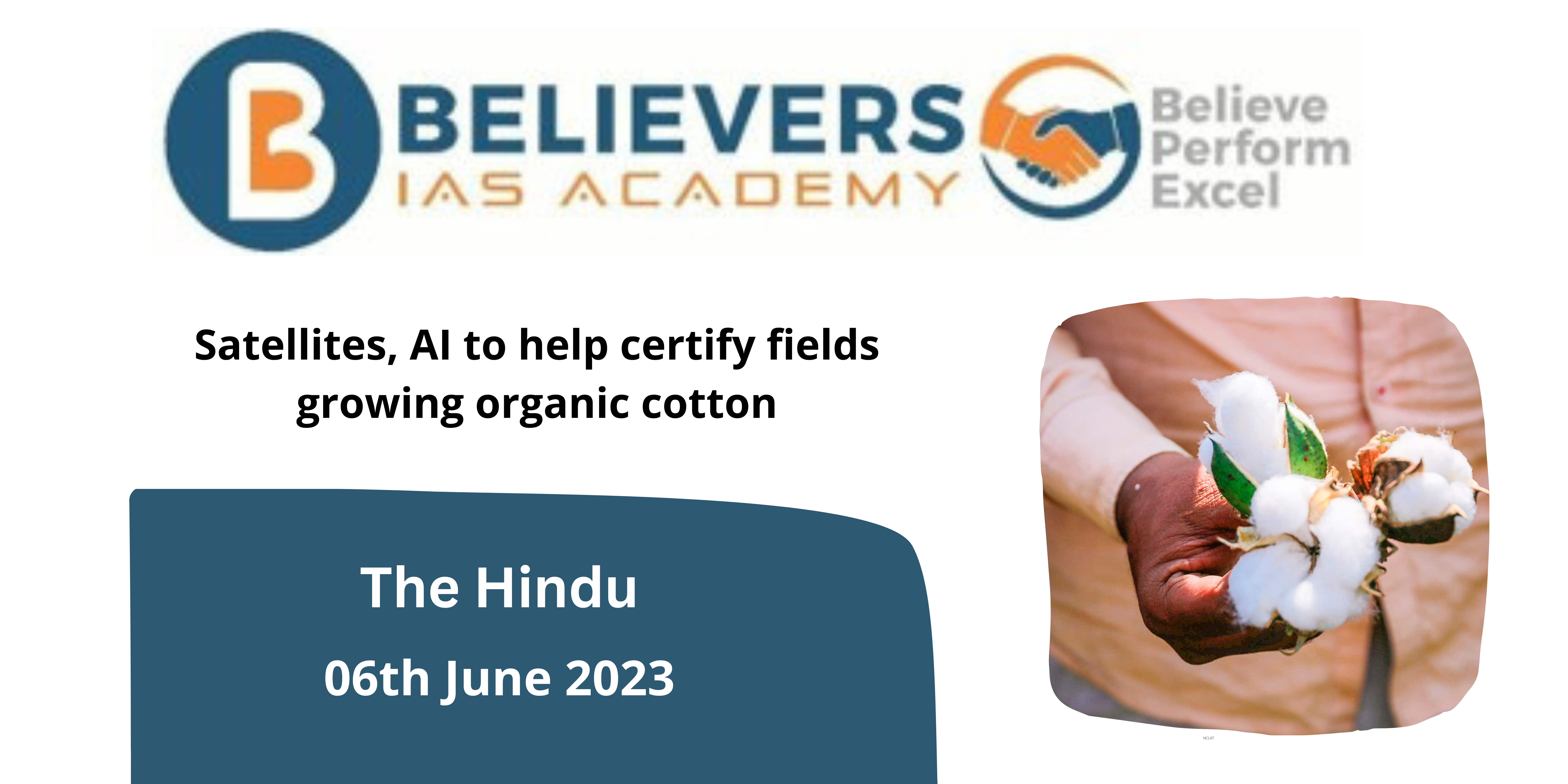Satellites, AI to help certify fields growing organic cotton