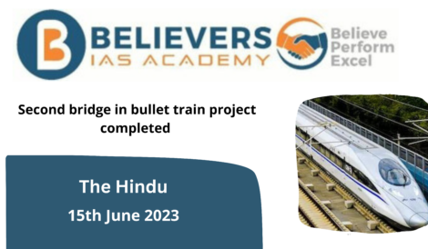 Second bridge in bullet train project completed