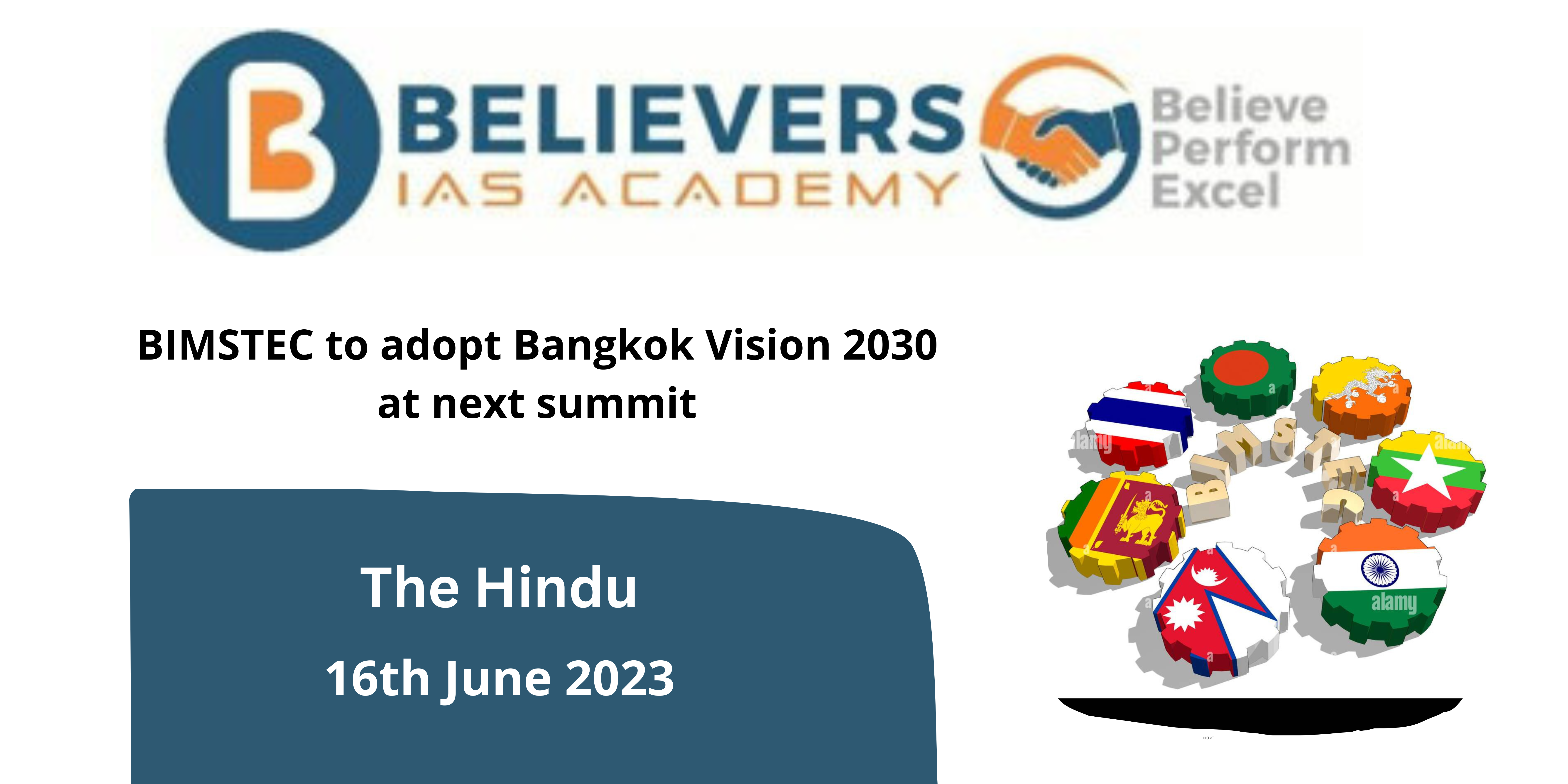 BIMSTEC to adopt Bangkok Vision 2030 at next summit