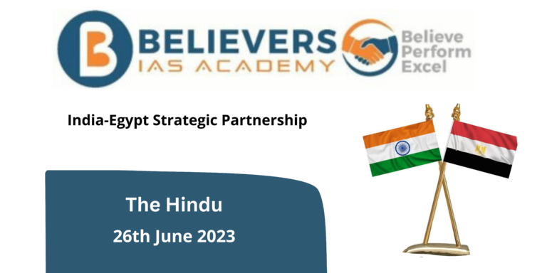 India-Egypt Strategic Partnership