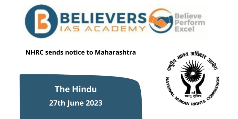 NHRC sends notice to Maharashtra