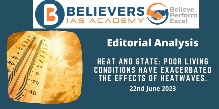 Heat and State: Poor living conditions have exacerbated the effects of heatwaves.