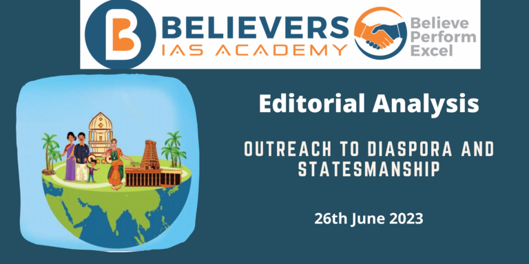 Outreach to diaspora and statesmanship