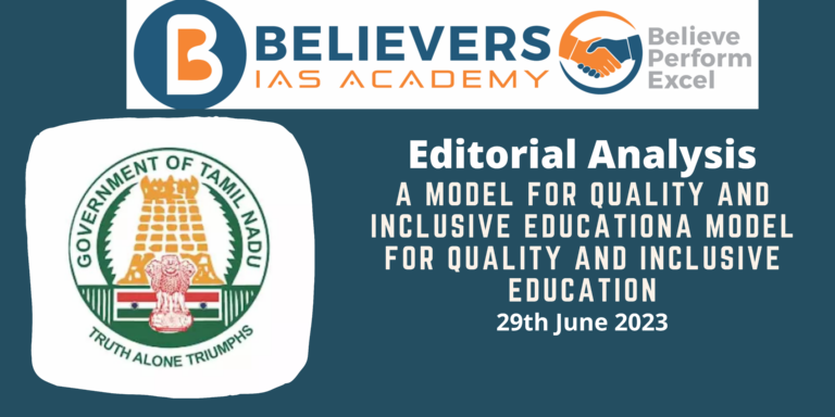A Model for Quality and Inclusive Education