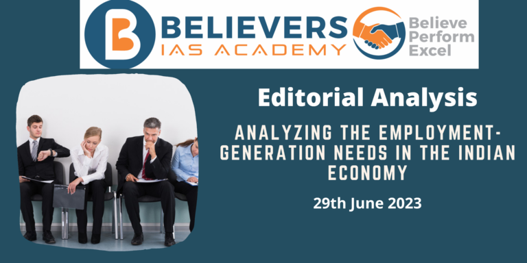Analyzing the Employment-Generation Needs in the Indian Economy