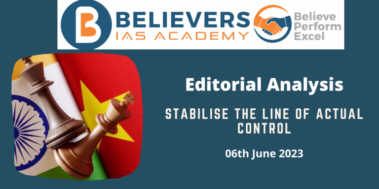 Stabilise The Line Of Actual Control
