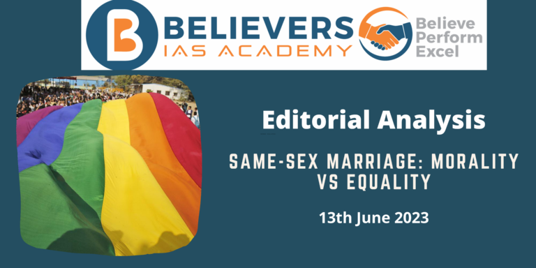 Same-sex marriage: Morality vs equality