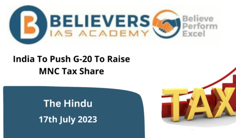 India To Push G-20 To Raise MNC Tax Share