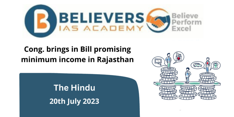 Cong. brings in Bill promising minimum income in Rajasthan