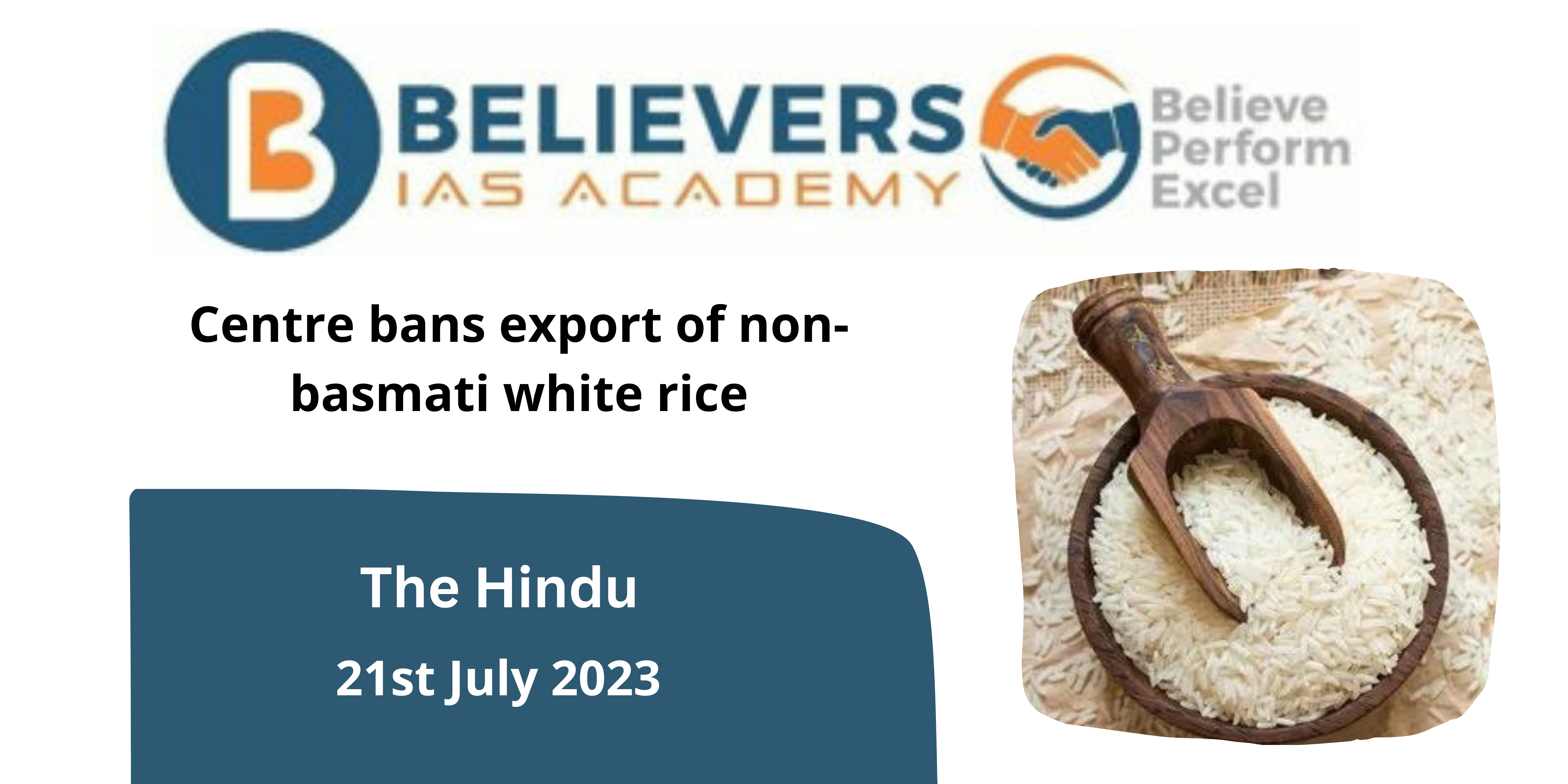 Centre bans export of non-basmati white rice