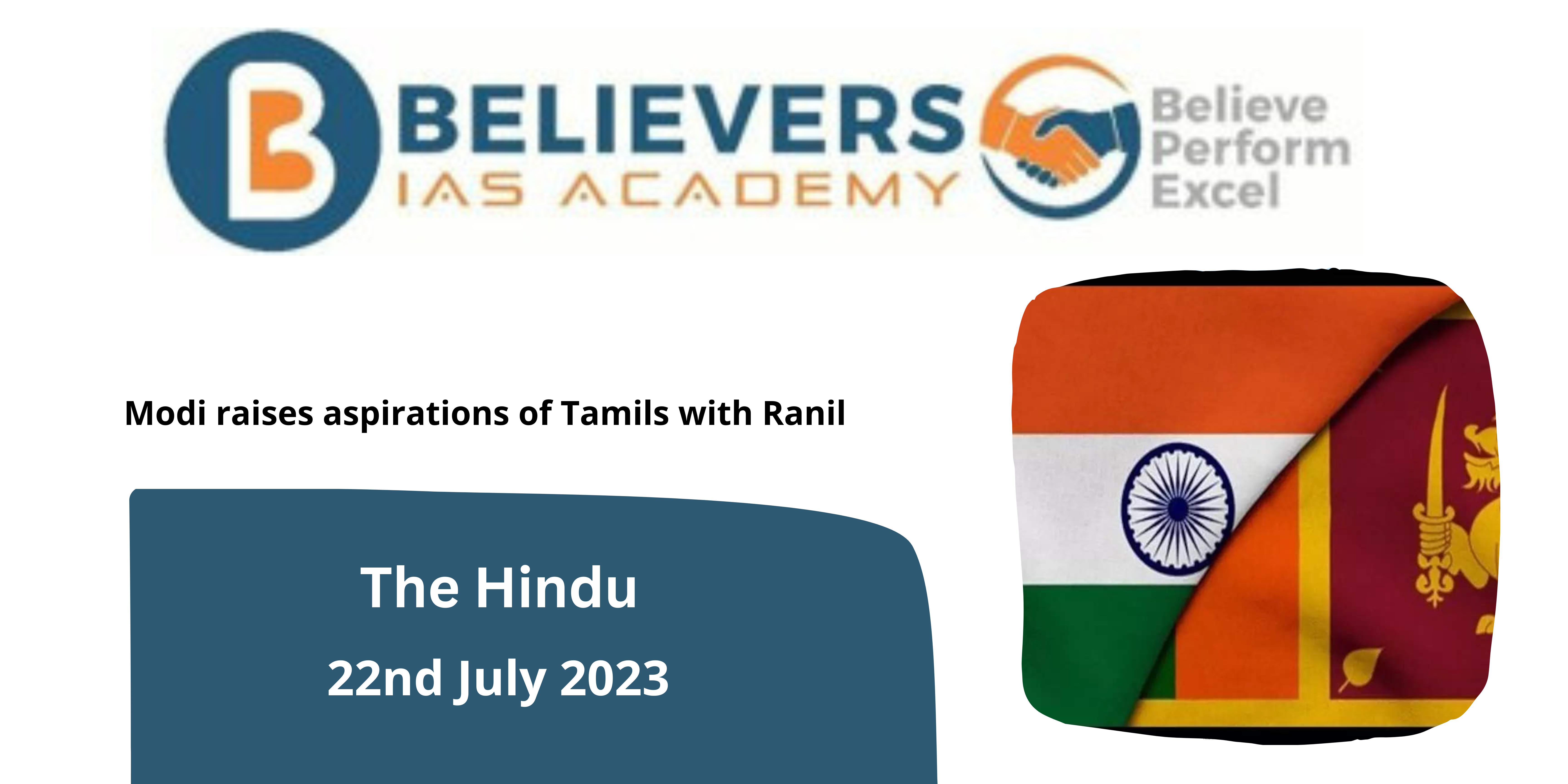 Modi raises aspirations of Tamils with Ranil