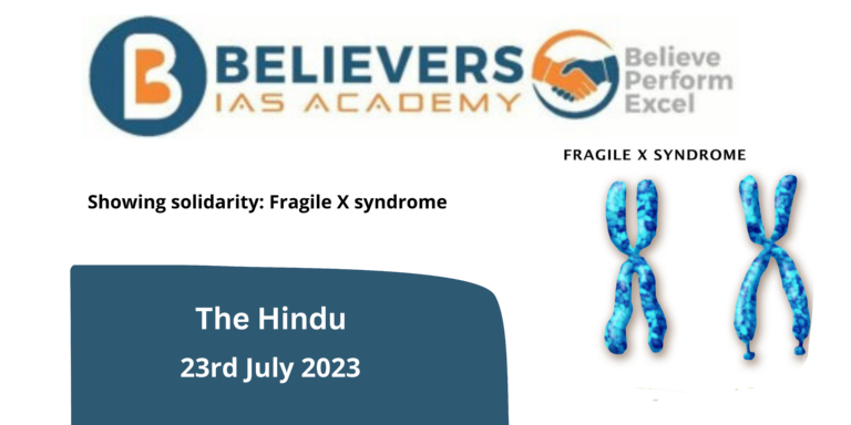 Showing solidarity: Fragile X syndrome