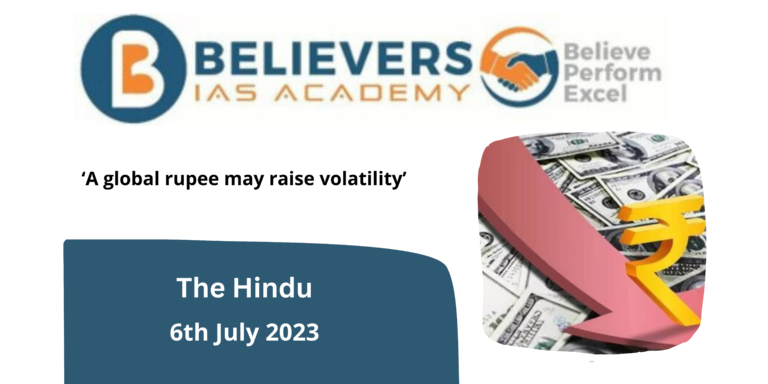 A global rupee may raise volatility’