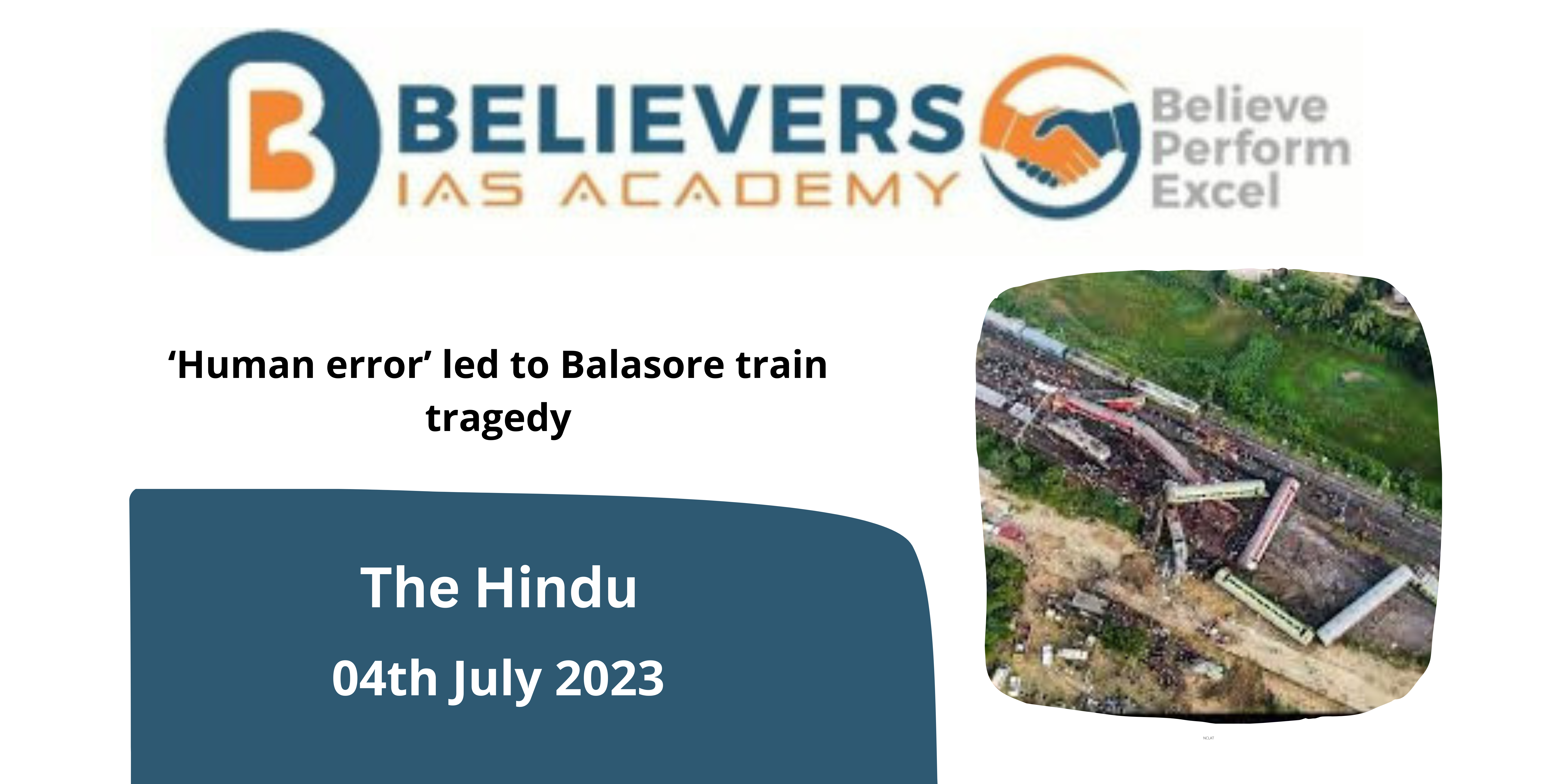 Human error’ led to Balasore train tragedy