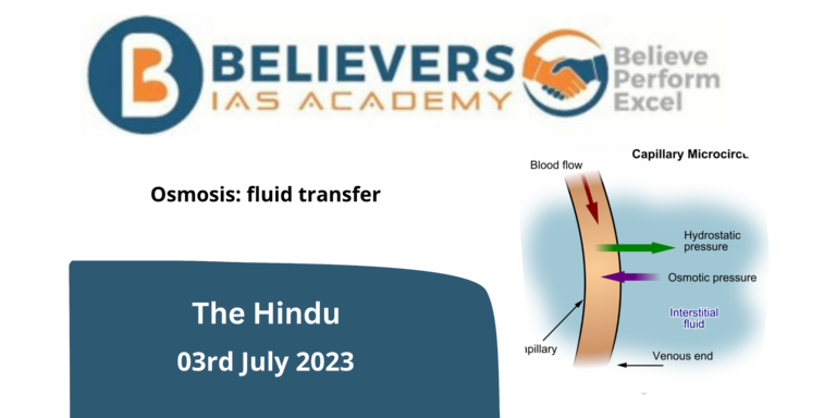 Osmosis: fluid transfer