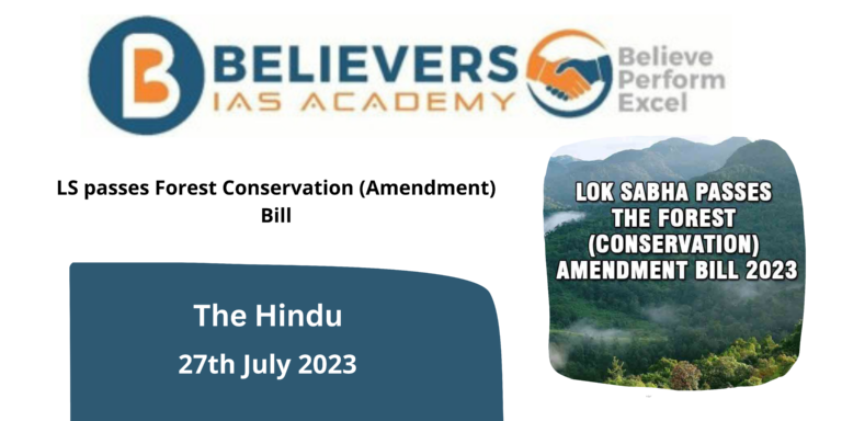 LS passes Forest Conservation (Amendment) Bill