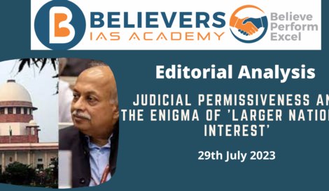 Judicial Permissiveness and the Enigma of 'Larger National Interest'