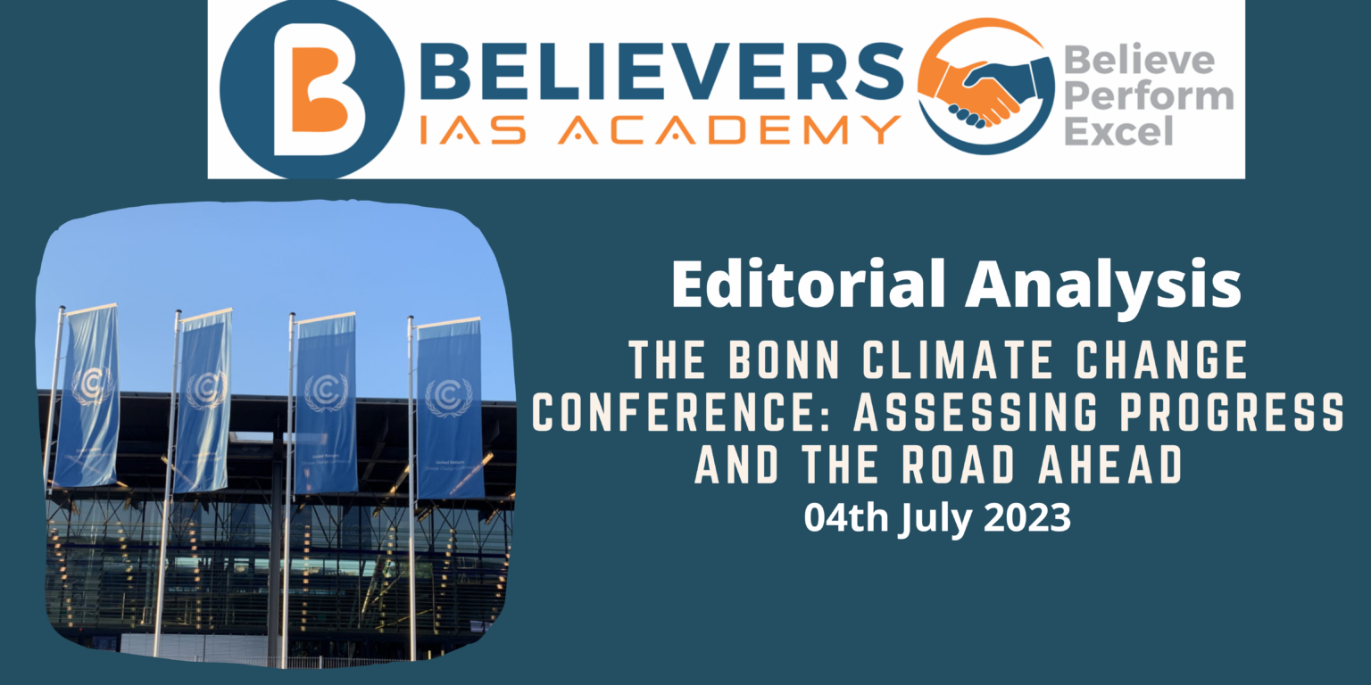 The Bonn Climate Change Conference Assessing Progress and the Road