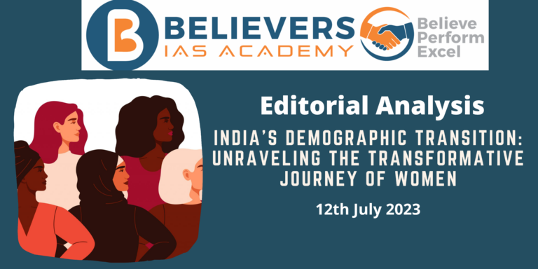 India's Demographic Transition: Unraveling the Transformative Journey of Women