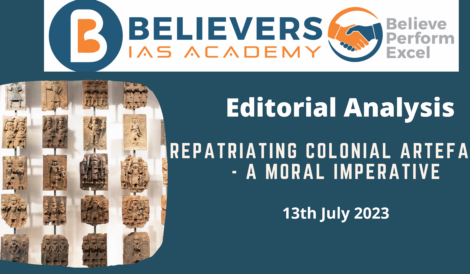 Repatriating Colonial Artefacts - A Moral Imperative