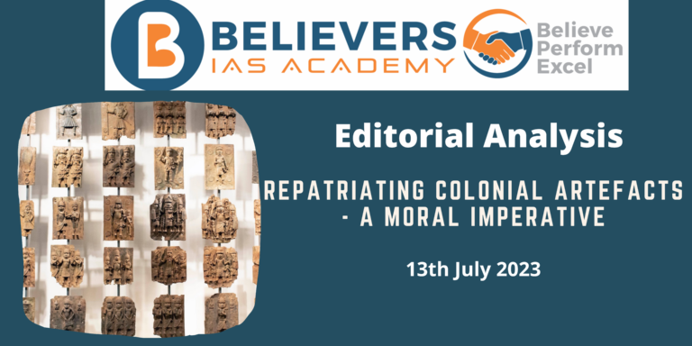Repatriating Colonial Artefacts - A Moral Imperative