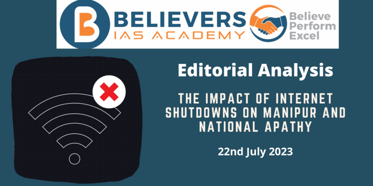 The Impact of Internet Shutdowns on Manipur and National Apathy