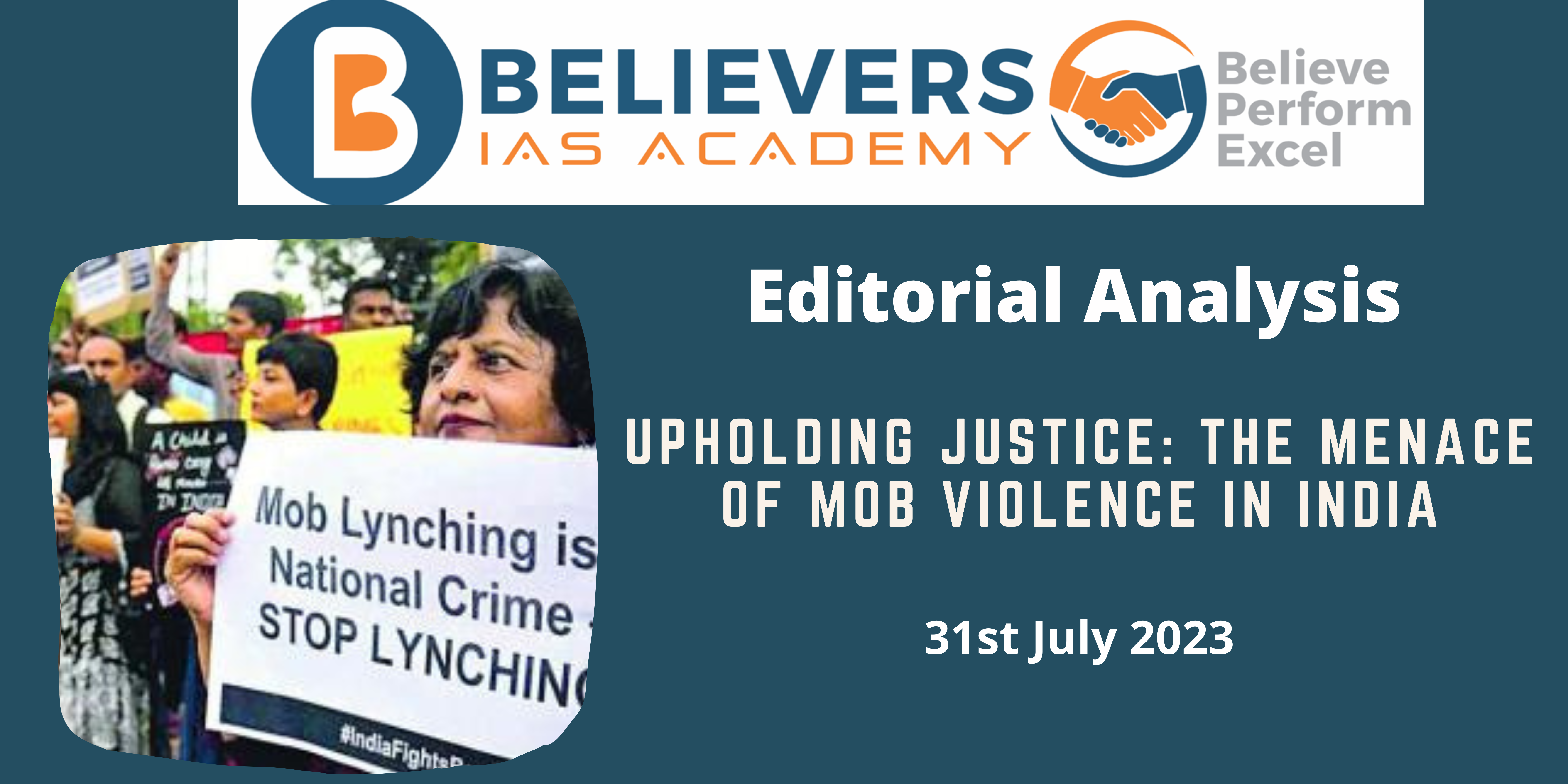 Upholding Justice: The Menace of Mob Violence in India