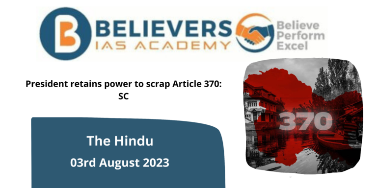 President retains power to scrap Article 370: SC