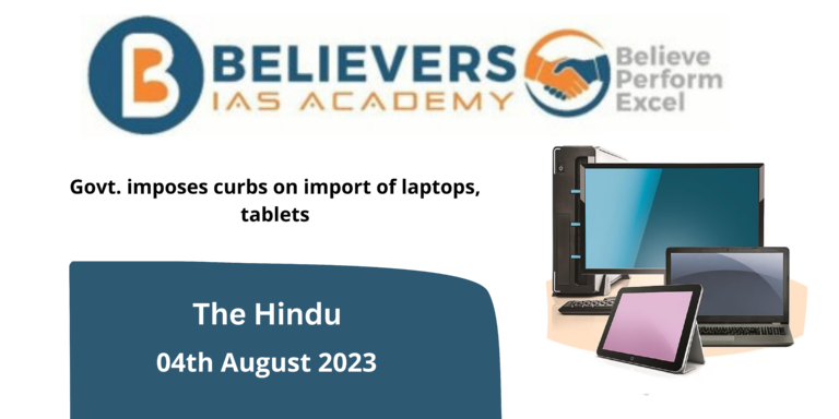 Govt. imposes curbs on import of laptops, tablets