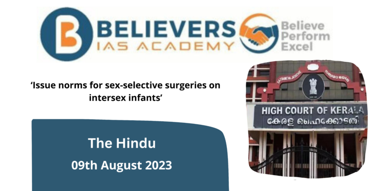Issue norms for sex-selective surgeries on intersex infants’
