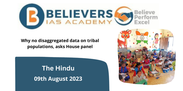 Why no disaggregated data on tribal populations, asks House panel