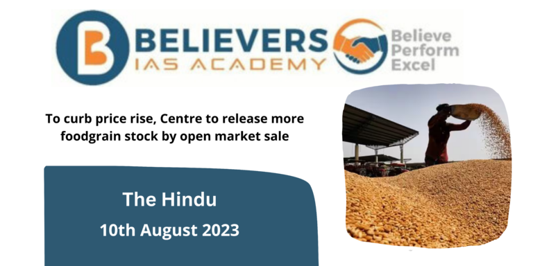 To curb price rise, Centre to release more foodgrain stock by open market sale