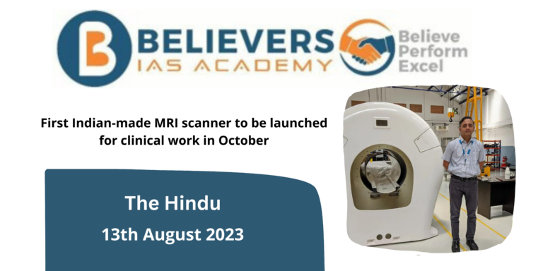 First Indian-made MRI scanner to be launched for clinical work in October